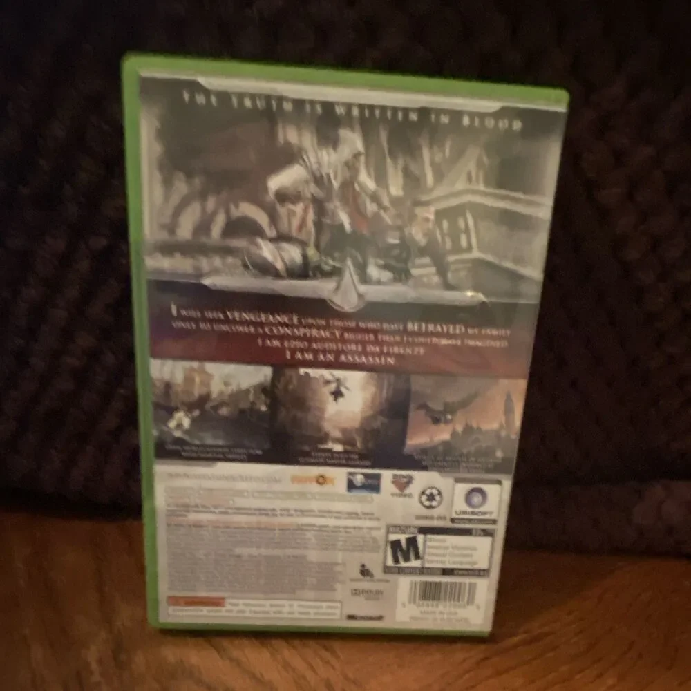 Xbox 360 Ubisoft Assassin's Creed II w/ Case & Manual, M Action/Adventure